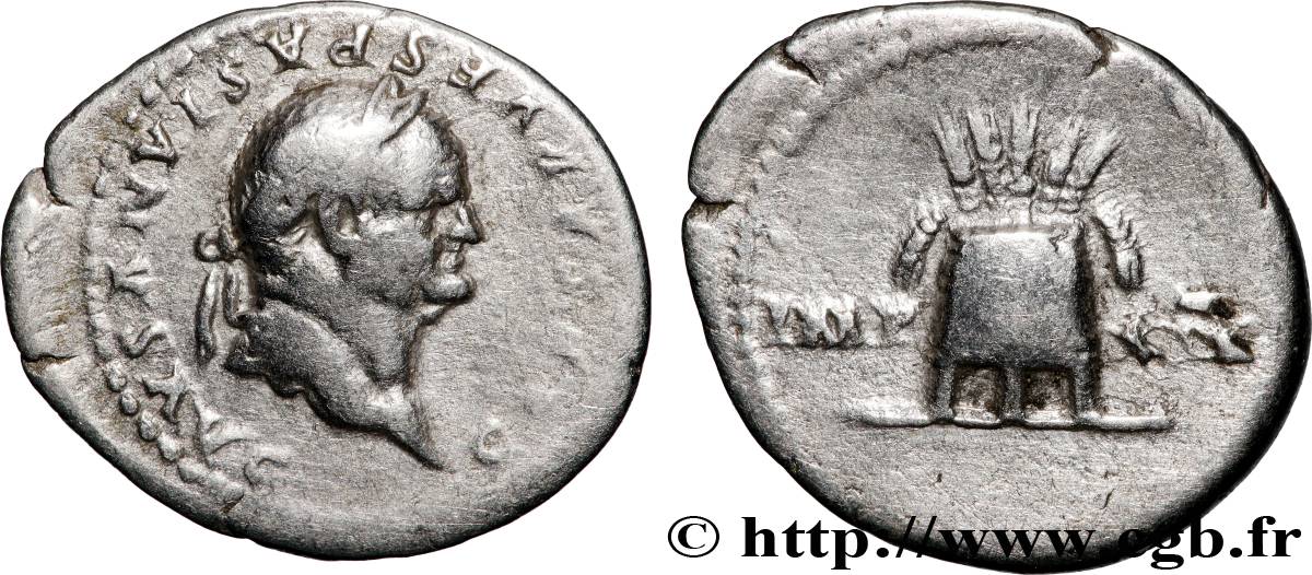 VESPASIANUS Denier XF