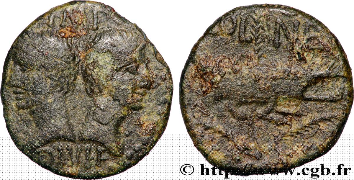 AUGUSTE et AGRIPPA Dupondius TB+
