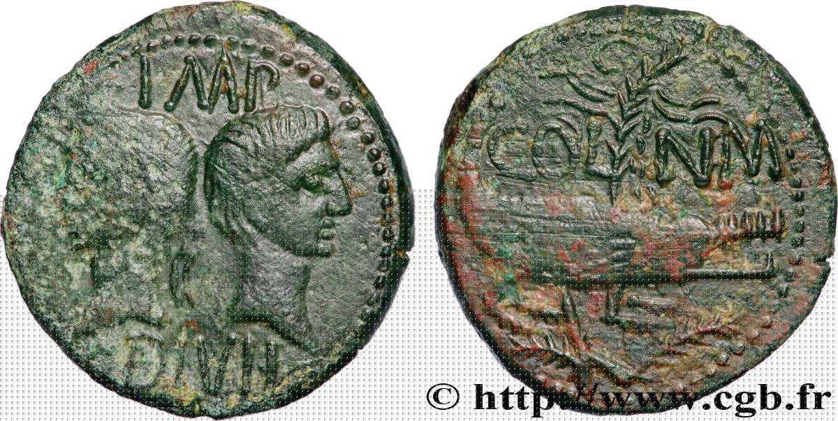 AUGUSTE et AGRIPPA Dupondius VF/XF