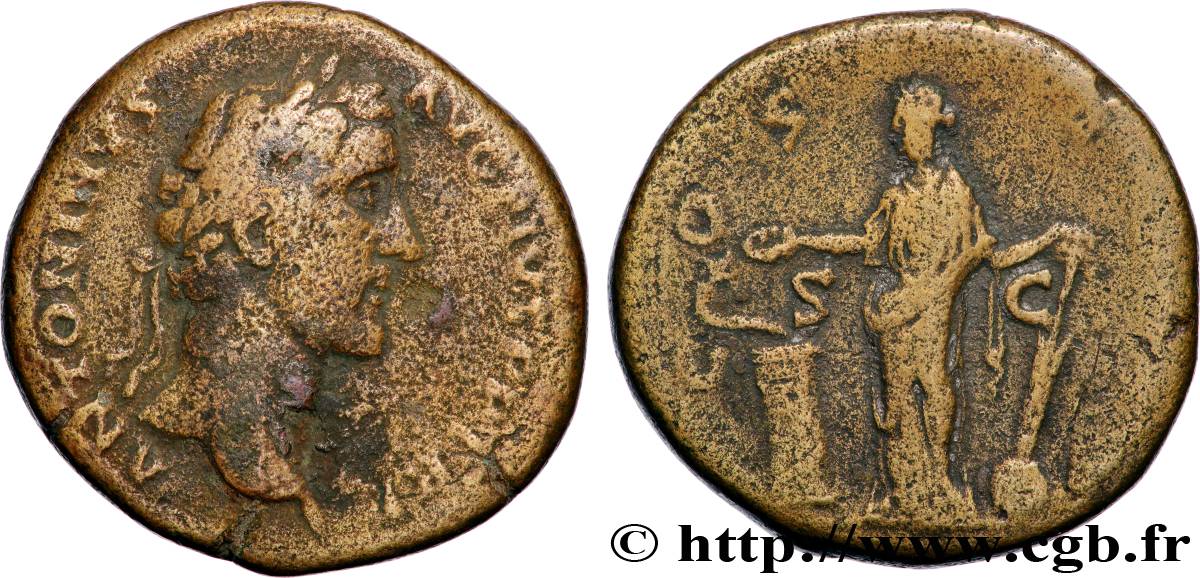 ANTONINUS PIUS Sesterce XF