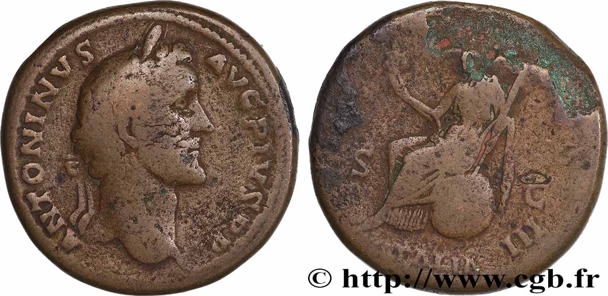ANTONINUS PIUS Sesterce VF