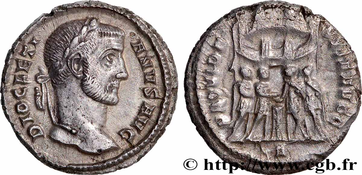 DIOCLETIAN Argenteus AU/XF