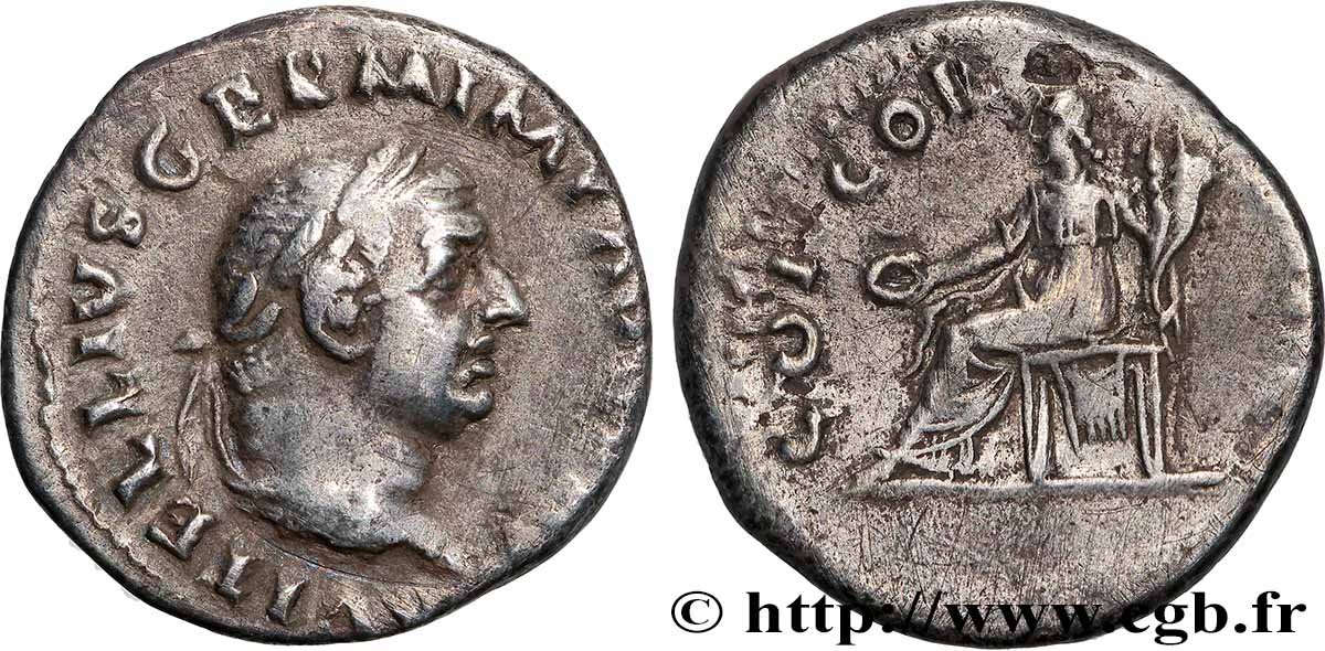 VITELLIUS Denier AU/XF
