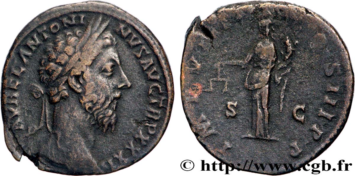 MARCUS AURELIUS Sesterce XF/VF