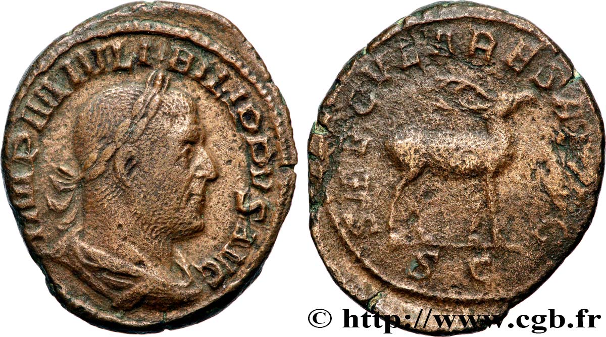 PHILIPPUS Sesterce XF