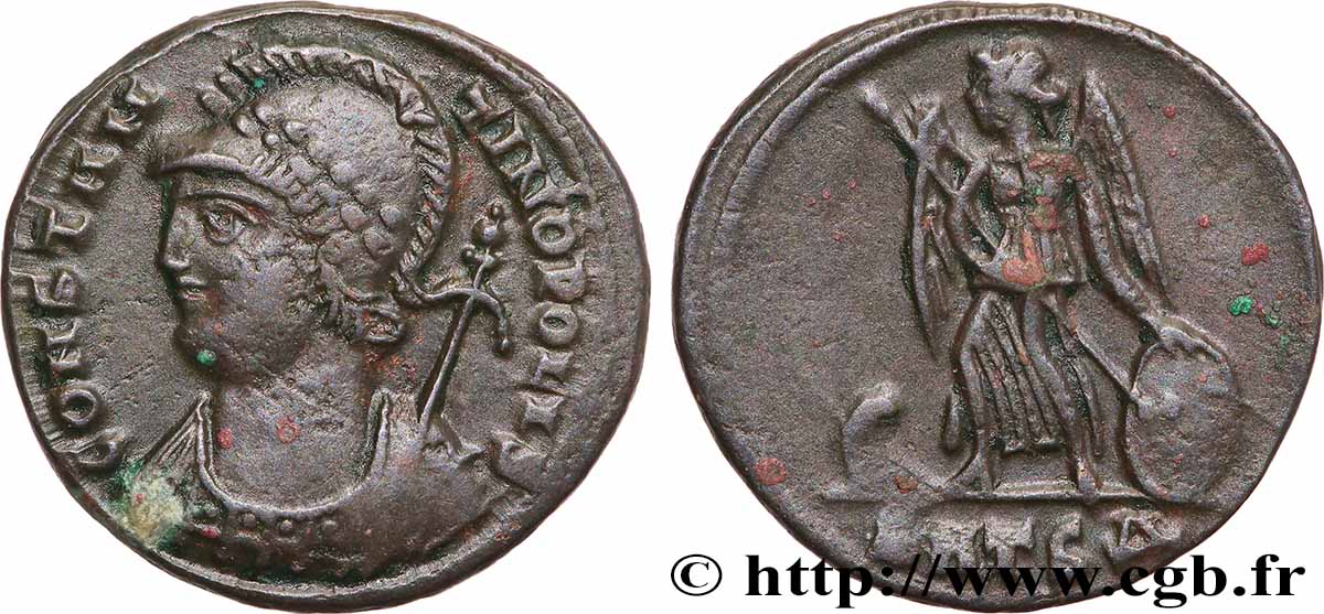 CONSTANTINOPLE Centenionalis ou nummus TTB+