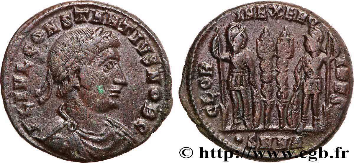 CONSTANTIUS II Centenionalis ou nummus AU