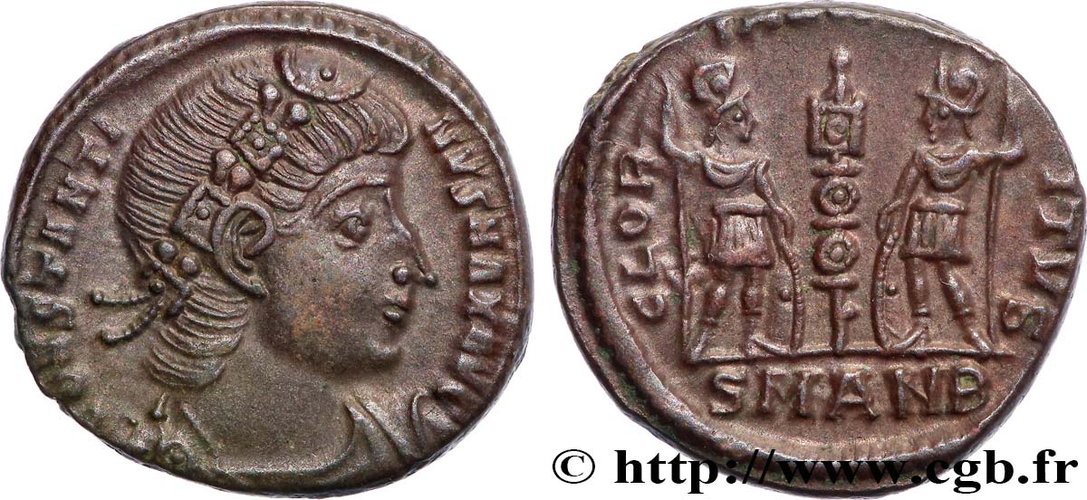CONSTANTINUS I DER GROßE Centenionalis ou nummus fST