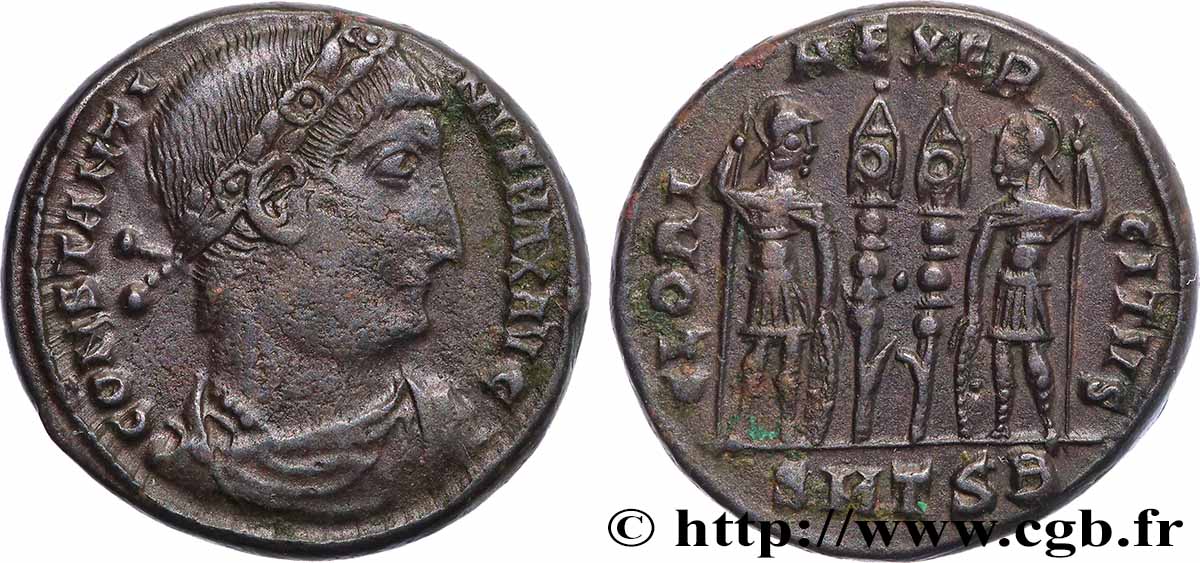 CONSTANTINE I THE GREAT Centenionalis ou nummus AU/AU
