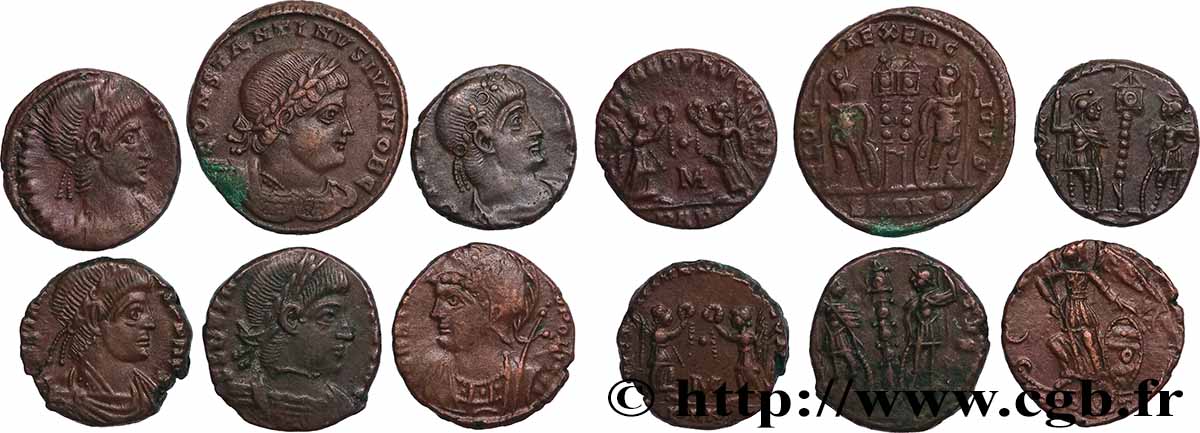 LOTES Lots de 6 monnaies lote