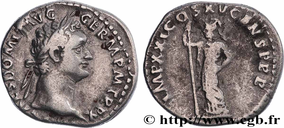 DOMITIANUS Denier AU/XF