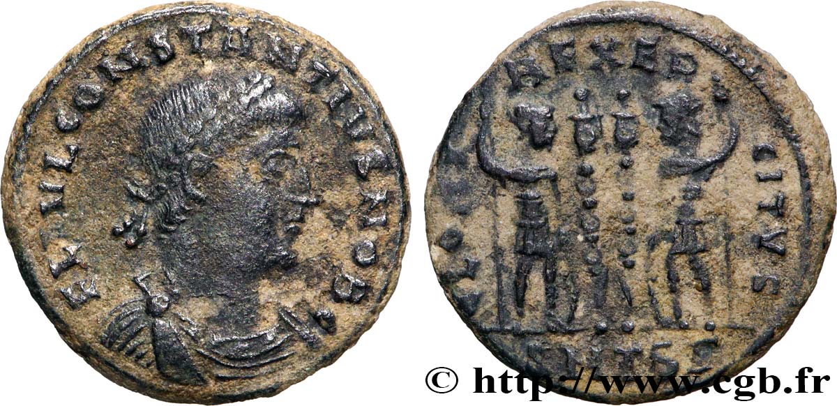 CONSTANTIUS II Centenionalis ou nummus XF