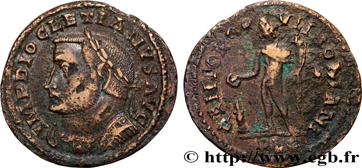 DIOCLETIAN Follis ou nummus AU/XF