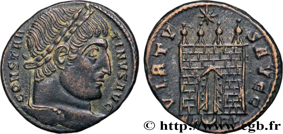 CONSTANTINE I THE GREAT Centenionalis ou nummus AU