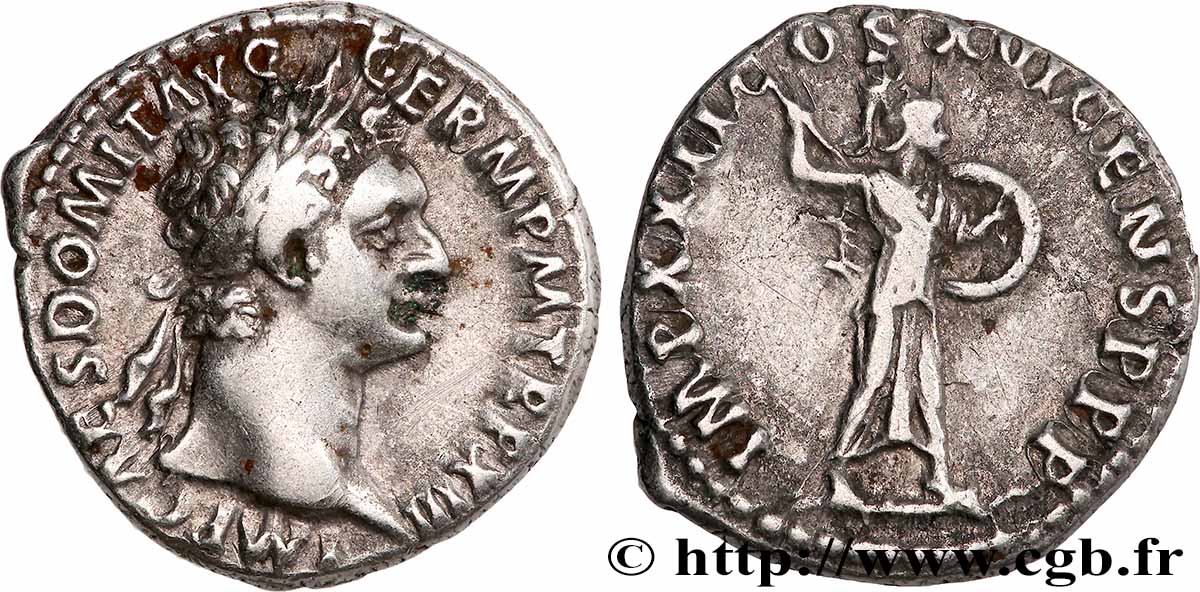 DOMITIANUS Denier AU/XF