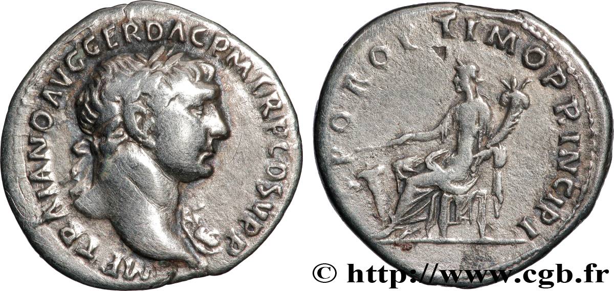 TRAJANUS Denier AU/XF