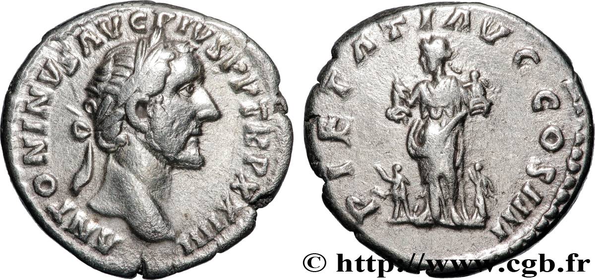 ANTONINUS PIUS Denier fVZ