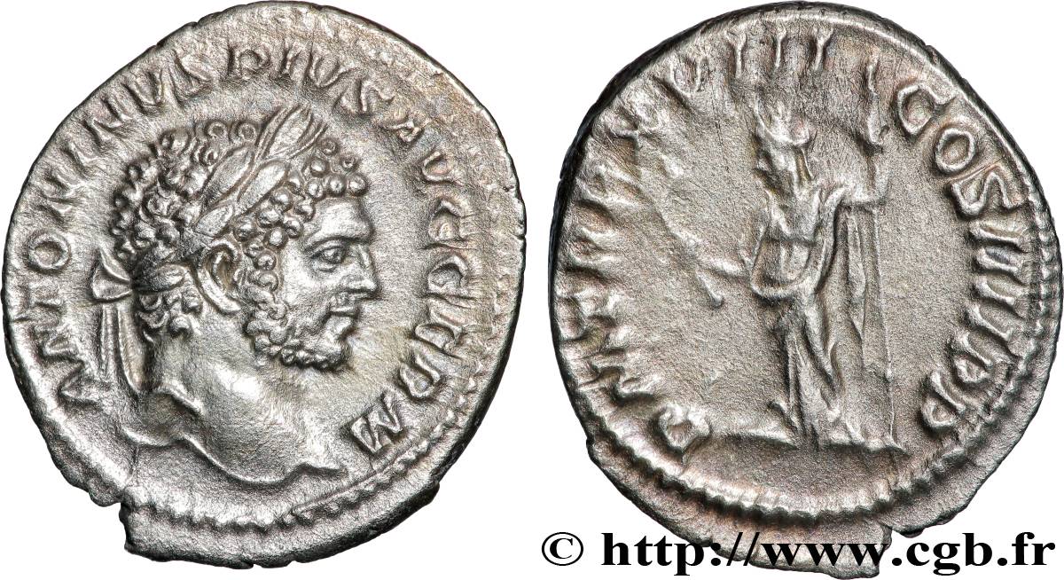 CARACALLA Denier AU/XF