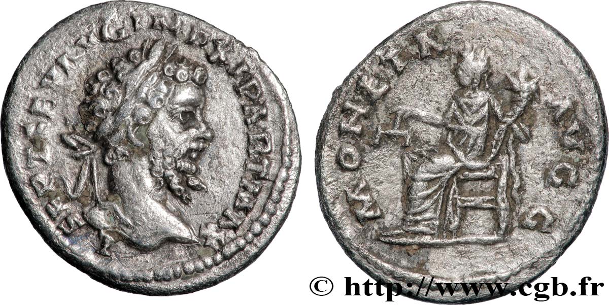 SEPTIME SÉVÈRE Denier TTB+/TTB