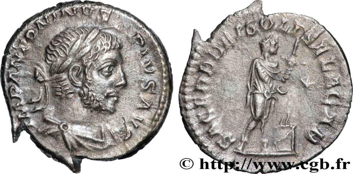 ELAGABALUS Denier AU