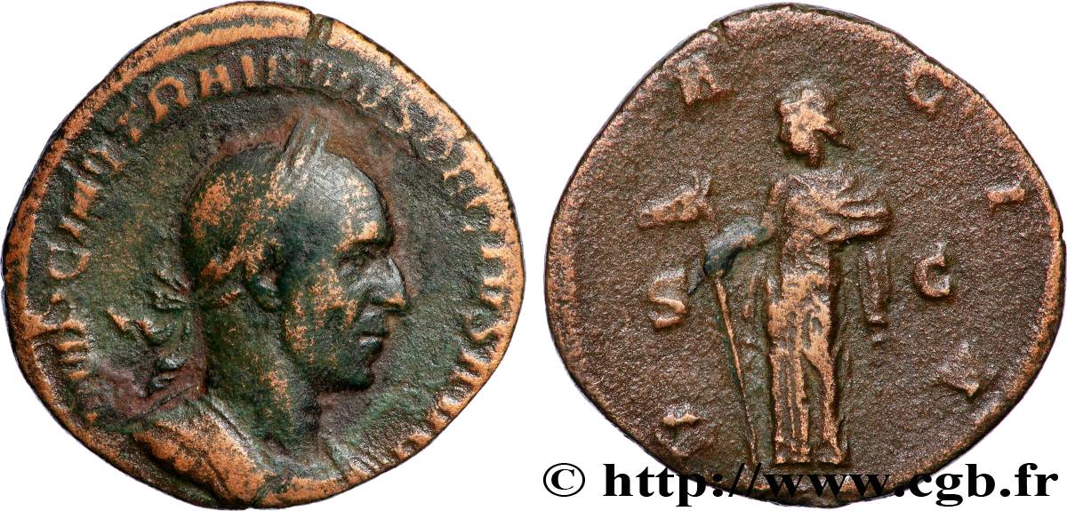 TRAJAN DÈCE Sesterce TTB