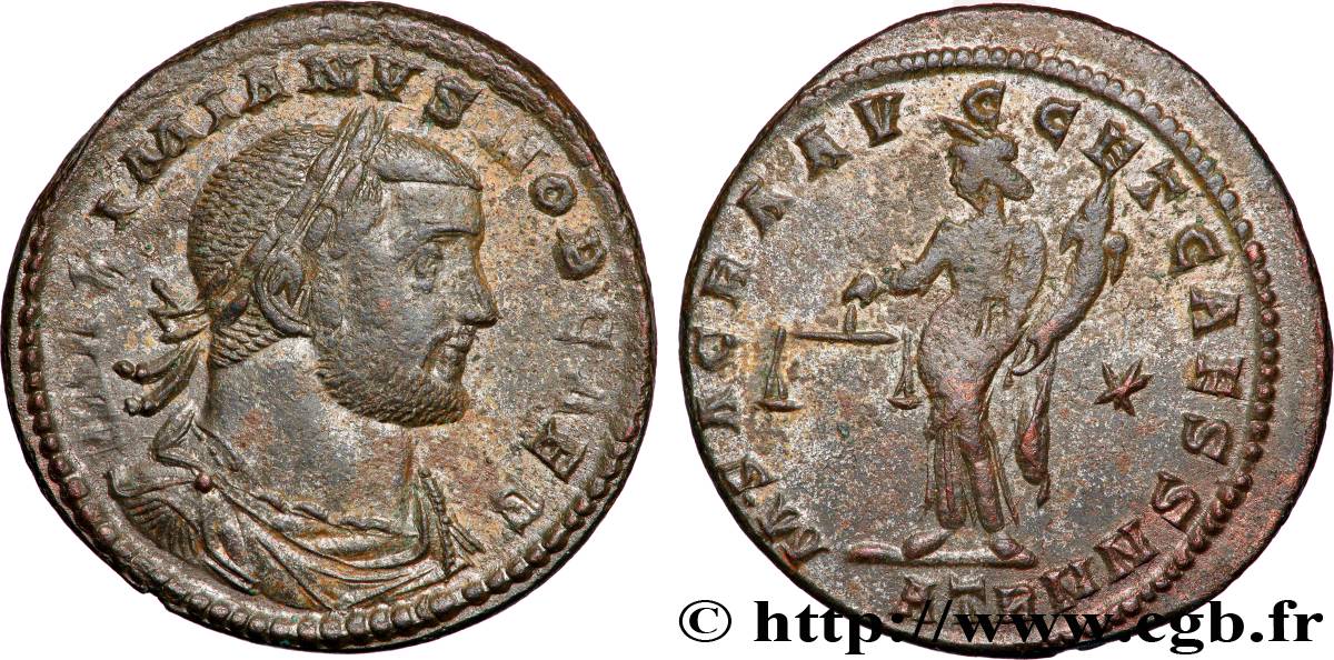 GALÈRE Follis ou nummus TTB+/TTB