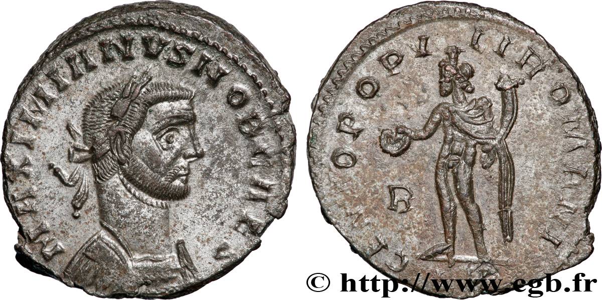 GALÈRE Follis ou nummus SUP