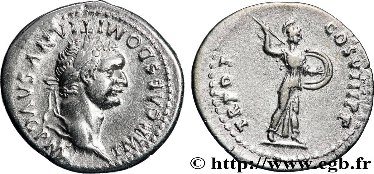 DOMITIANUS Denier AU