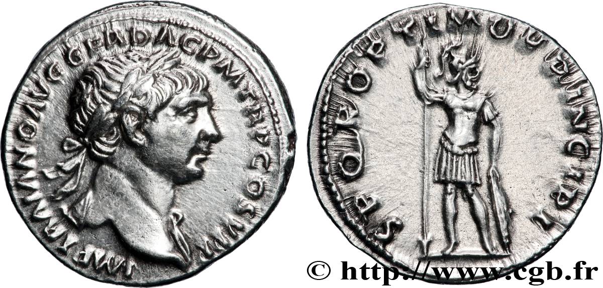 TRAJANUS Denier MS/AU