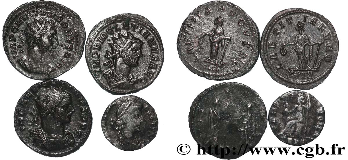 LOTS Lots de 4 monnaies lot