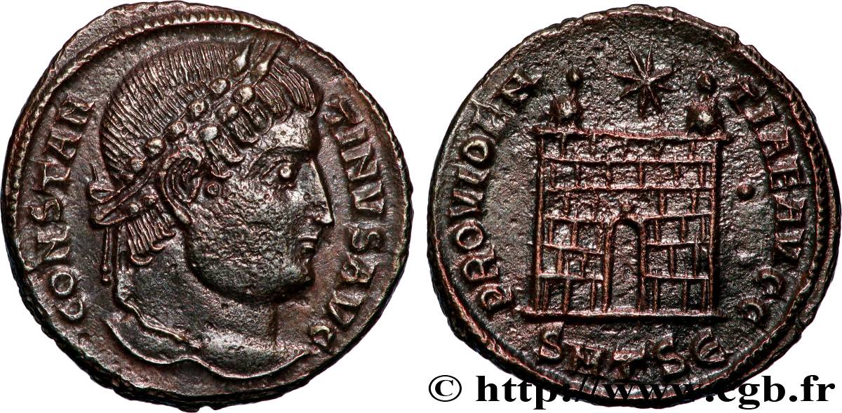 CONSTANTIN Ier LE GRAND Centenionalis ou nummus TTB+