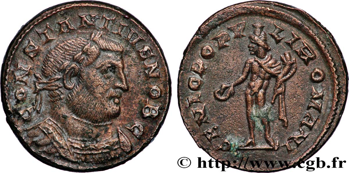 CONSTANCE Ier CHLORE Follis ou nummus TTB