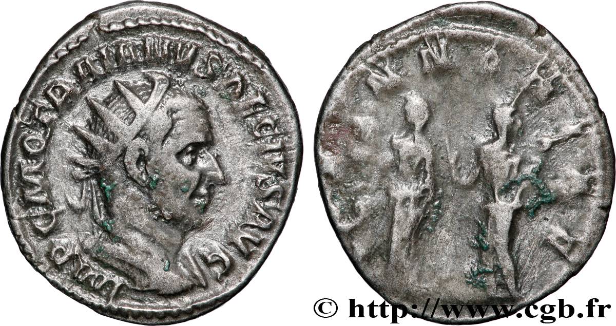 TRAJAN DÈCE Antoninien TTB