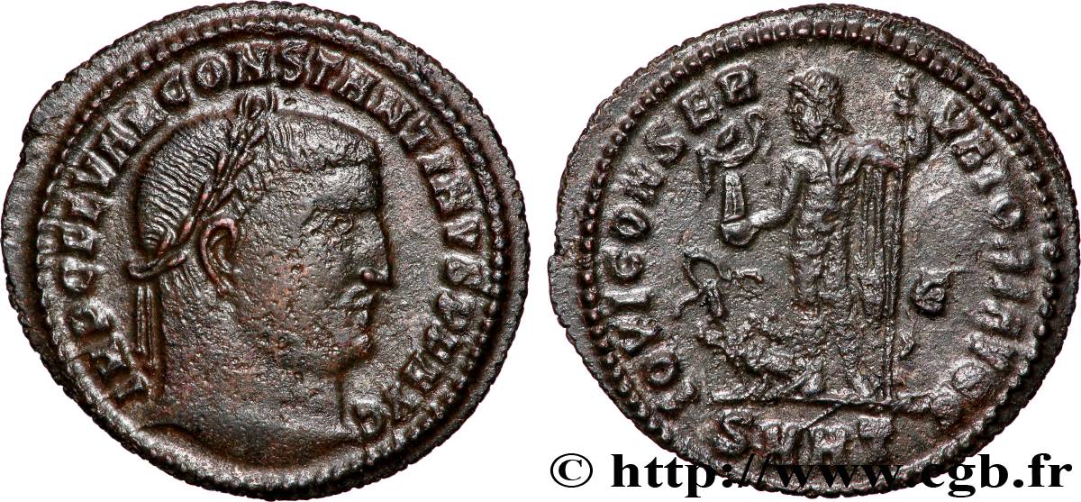 CONSTANTINUS I DER GROßE Follis ou nummus fVZ
