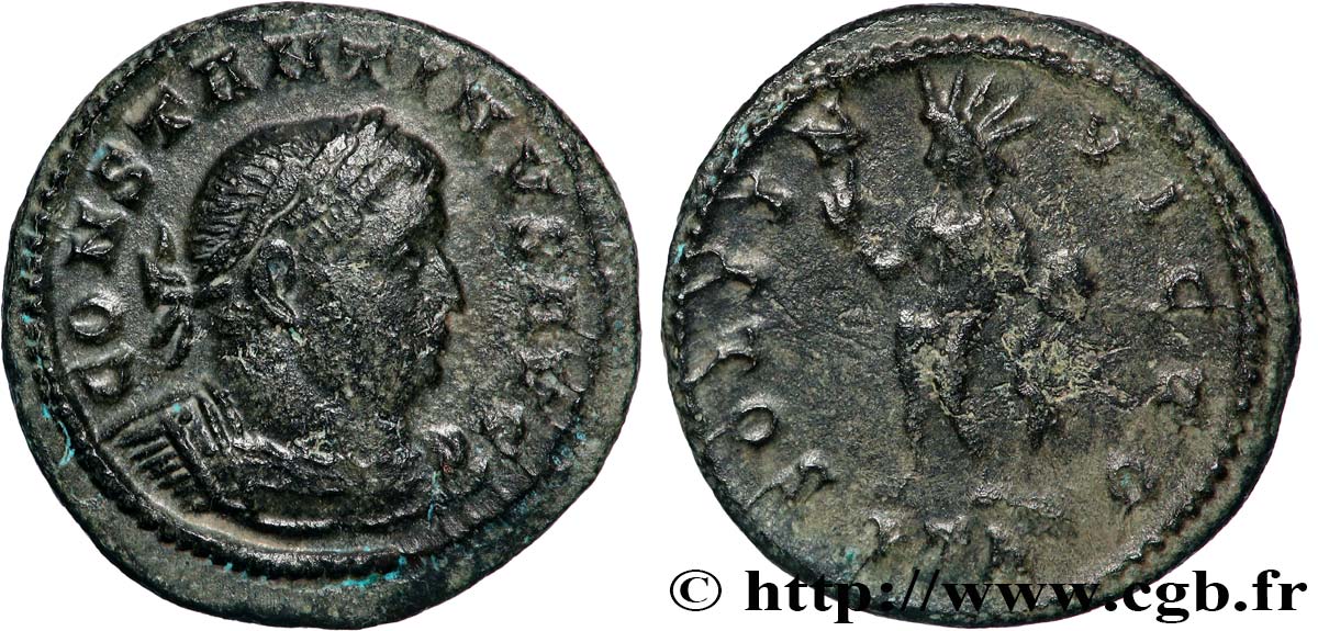 CONSTANTINE I THE GREAT Demi-follis ou demi-nummus XF