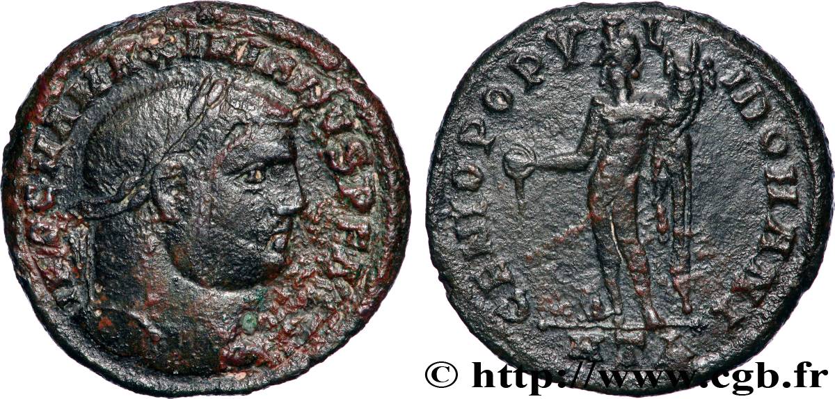 MAXIMIANUS HERCULIUS Follis ou nummus XF