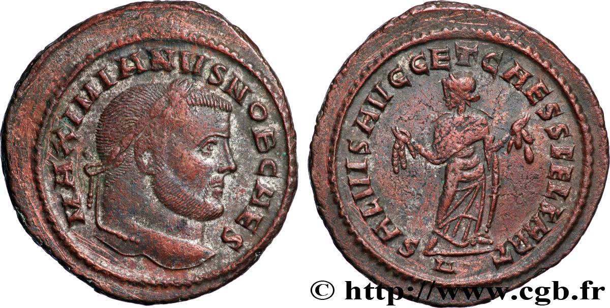 GALERIUS Follis ou nummus AU/XF