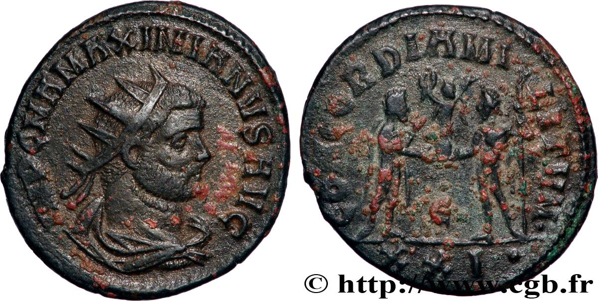 MAXIMIANUS HERCULIUS Aurelianus AU/XF