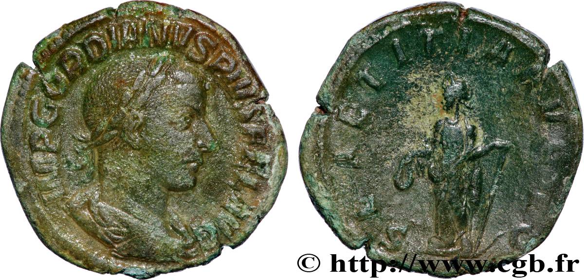GORDIEN III Sesterce TTB