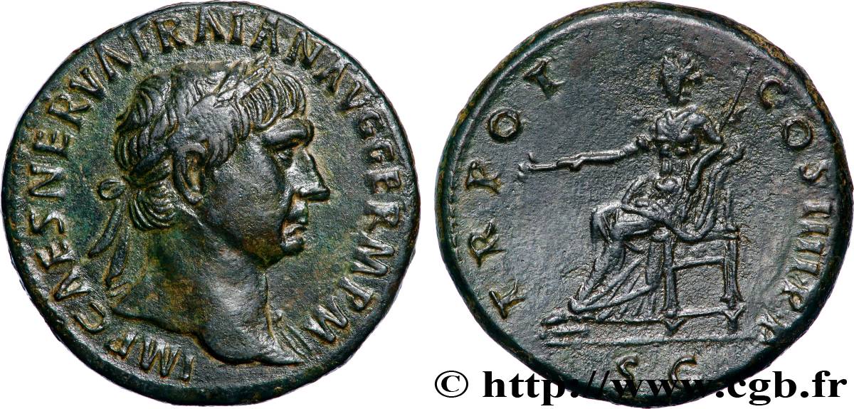 TRAJANUS Sesterce AU/AU