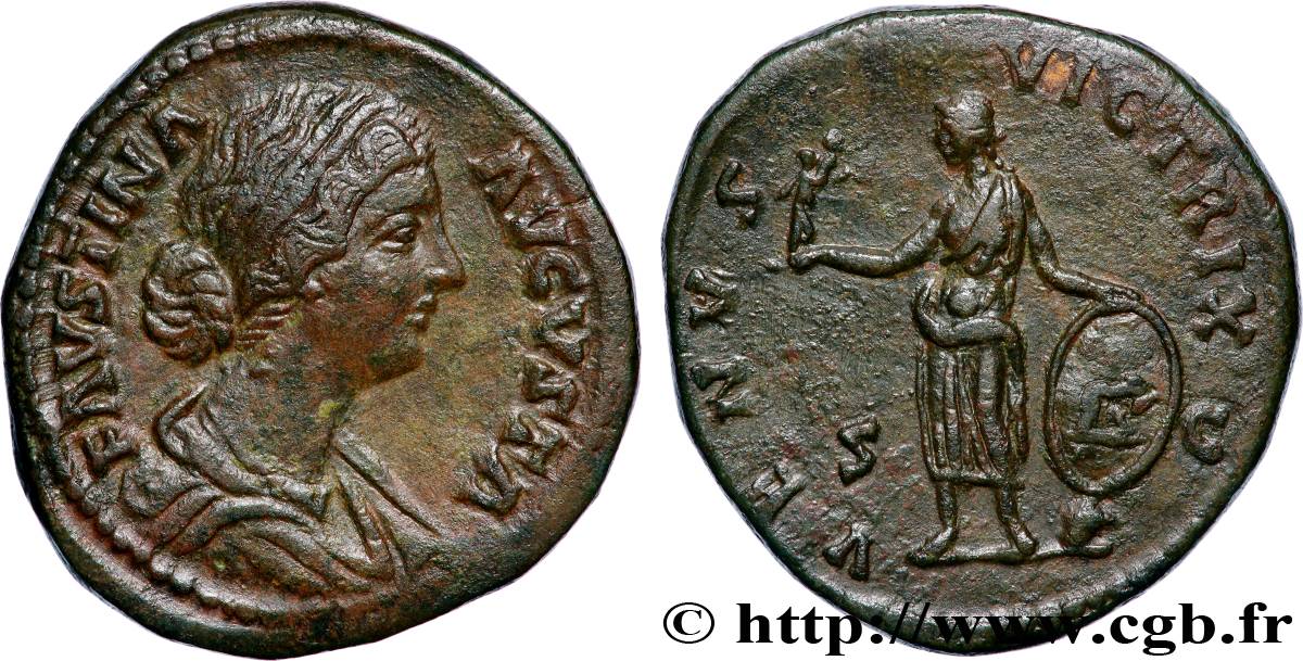 FAUSTINE JEUNE Sesterce TTB+/TTB