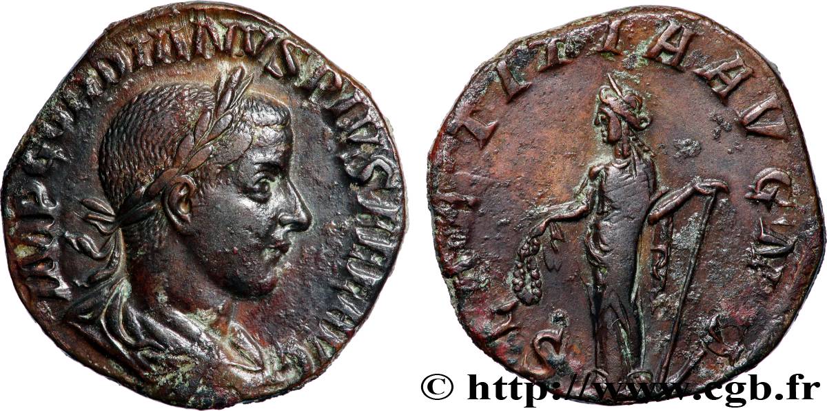 GORDIAN III Sesterce AU/AU