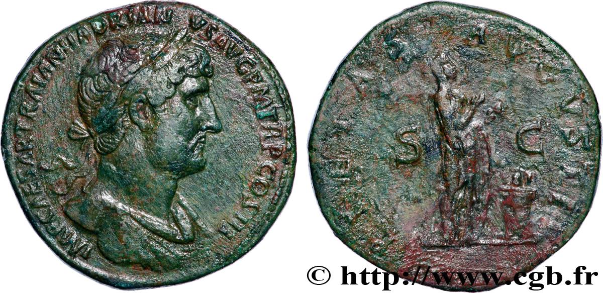 HADRIAN Sesterce AU/XF