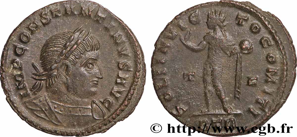 CONSTANTINE I THE GREAT Follis ou nummus AU/XF