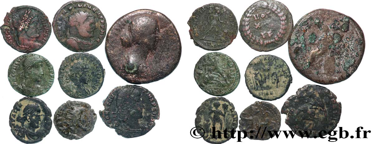 LOTS Lots de 8 monnaies lot