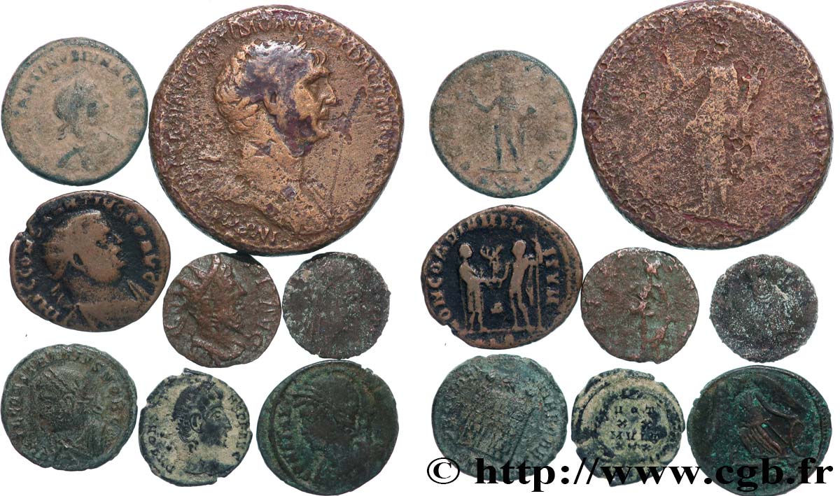 LOTS Lots de 8 monnaies lot