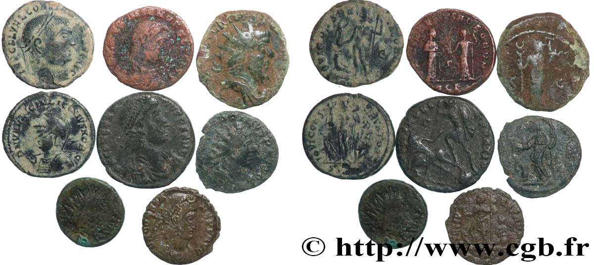 LOTS Lots de 8 monnaies lot