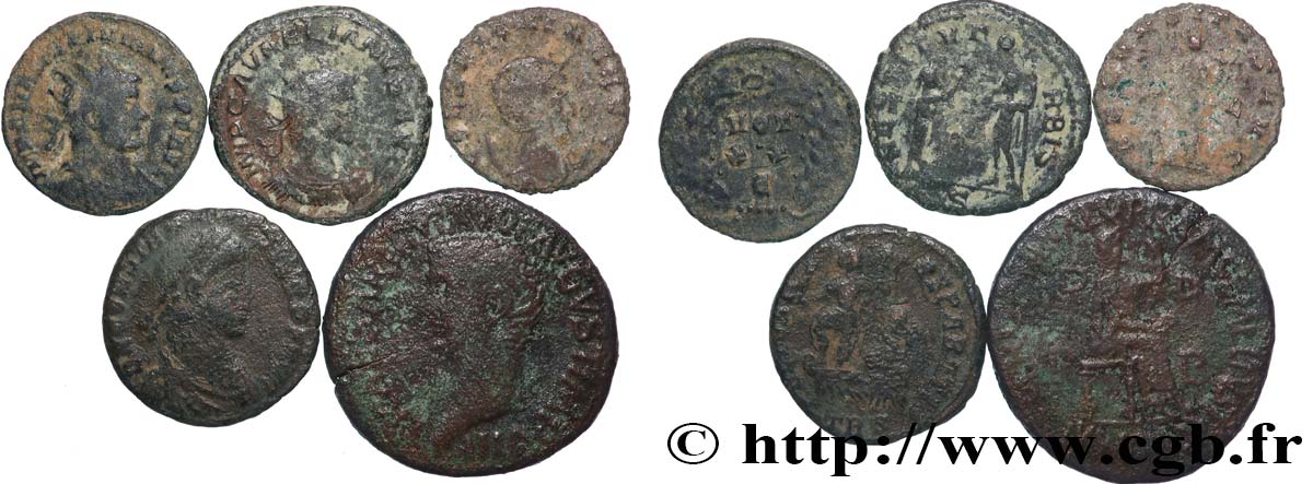 LOTS Lots de 5 monnaies lot