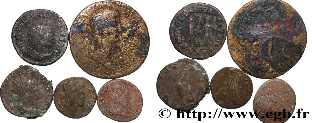 LOTS Lots de 5 monnaies lot