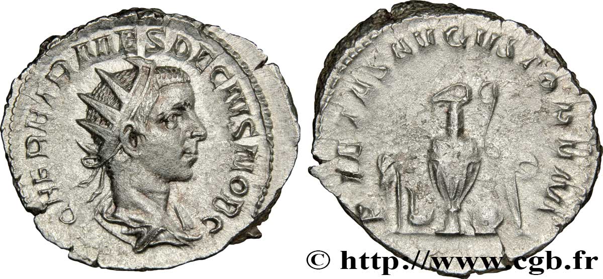 HÉRENNIUS ÉTRUSCUS Antoninien TTB+